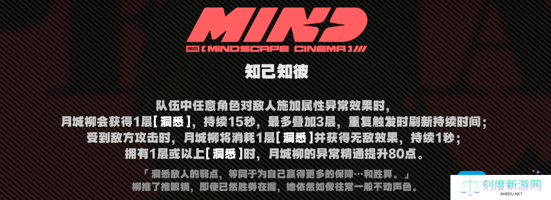 《绝区零》月城柳意像影画介绍