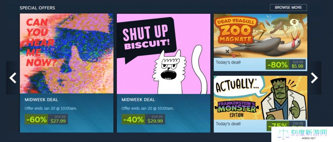 Steam每日特惠更新：宣传位增加 新添促销回顾功能