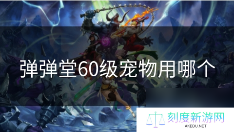弹弹堂60级宠物用哪个