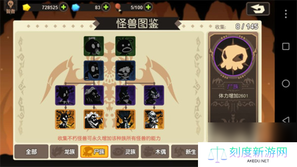 超进化物语种族介绍