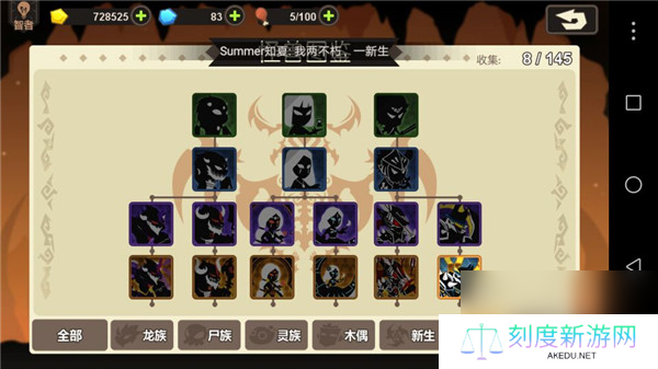 超进化物语种族介绍